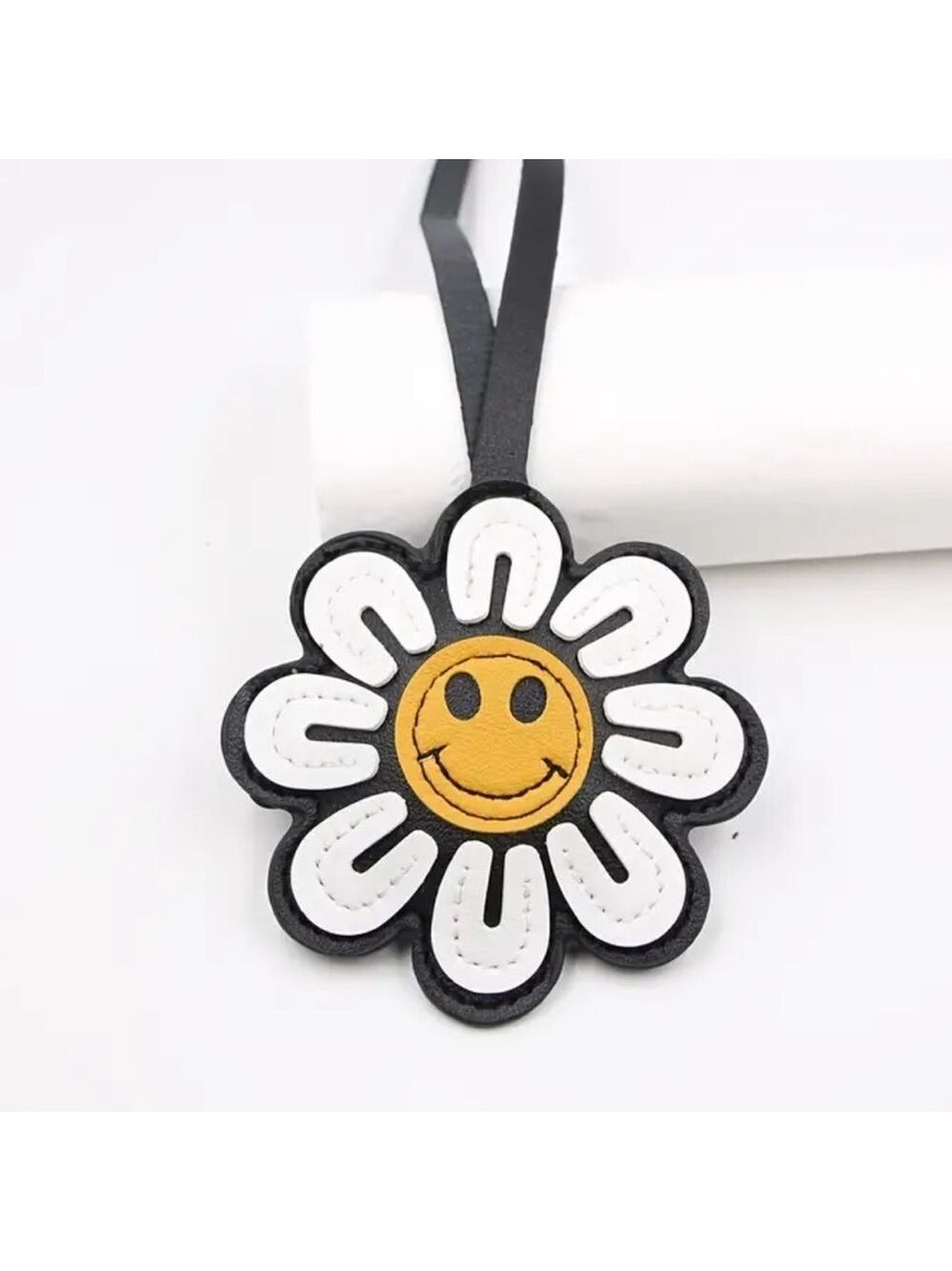 Puffy Smiley Face Flower Bag Accessory #1460